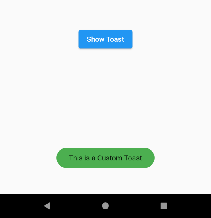 Flutter Toast Message Example Tutorial