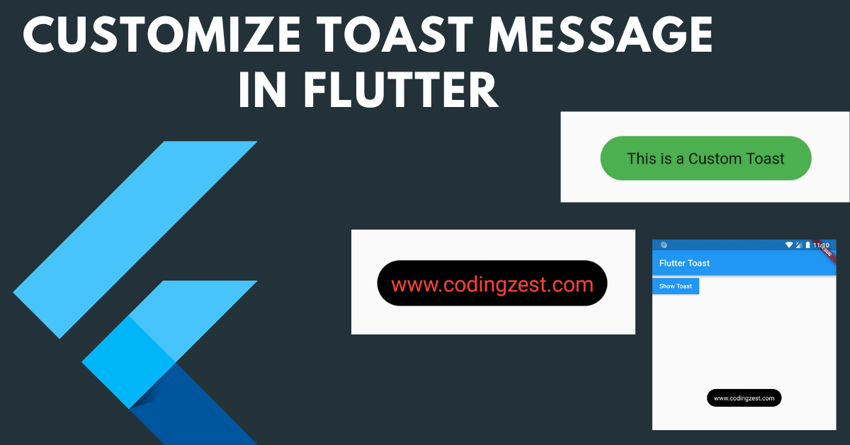 Flutter Toast Message Example Tutorial